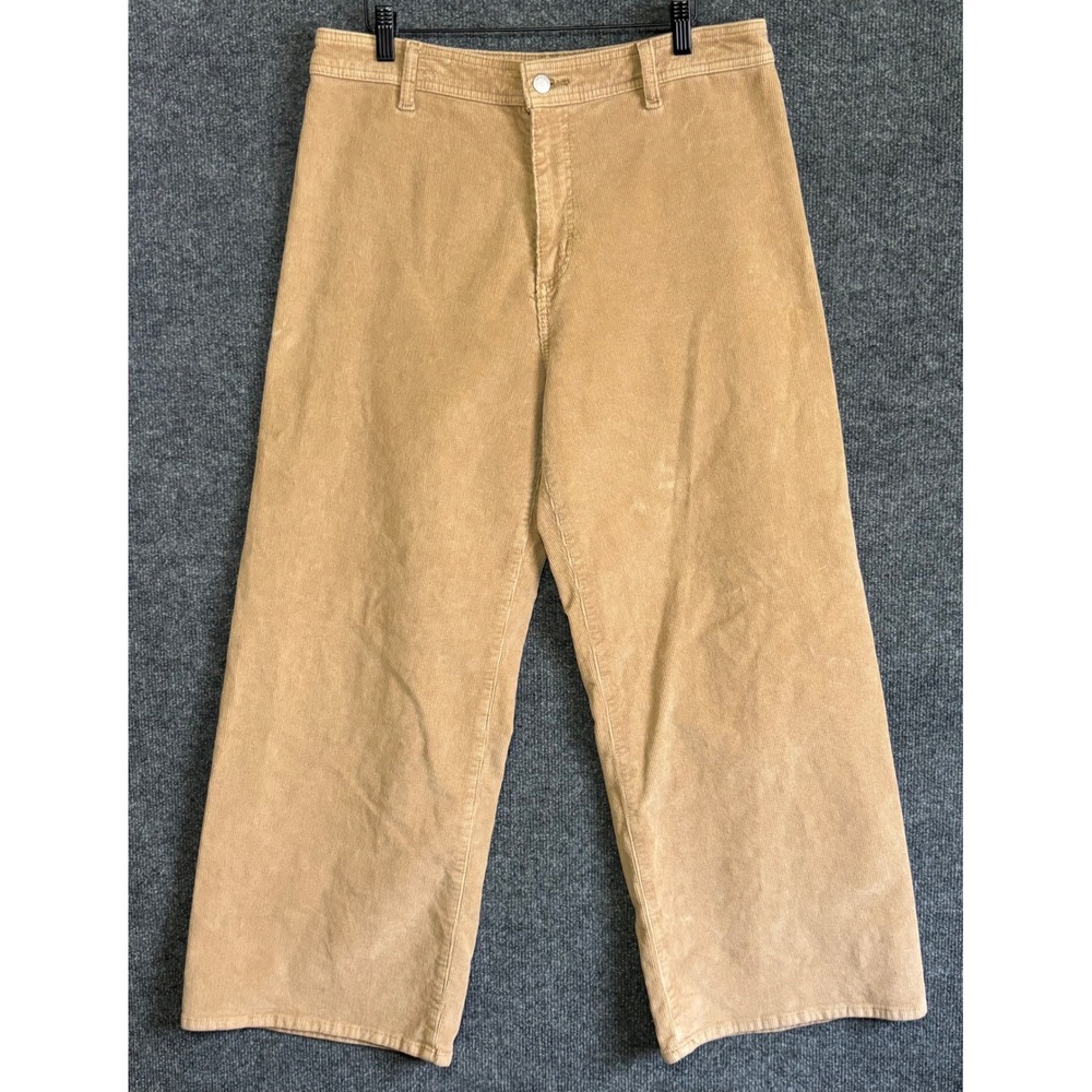 Universal Thread Sailor Wide Leg Corduroy‎ Pants Tan Women Size 12R